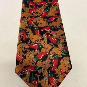 Scooby Doo - vintage scooby chili pepper tie